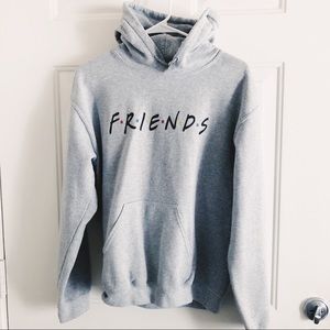 Gray FRIENDS Hoodie/Sweatshirt